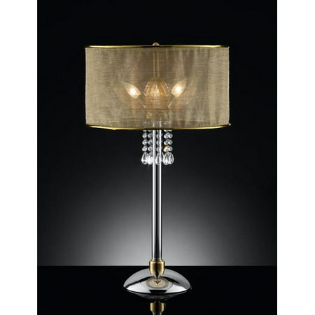 LEAF CRYSTAL TABLE LAMP