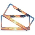 thumbnail image 2 of License Plate Frames Sunset in Paradise Licenses Plates Frames Front Licenses Plate Covers Car Tag Frame 2 Pcs Set Tropical Palm Trees Aluminum License Plate Cover Fits All Car, 2 of 6