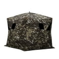 thumbnail image 2 of Barronett Blockout 5 Pop Up 4 Person Hunting Blind Ground Tent, Crater Core Camo, 2 of 12