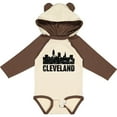 thumbnail image 3 of Inktastic Cleveland Skyline Grunge Boys or Girls Long Sleeve Baby Bodysuit, 3 of 5