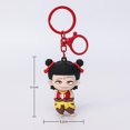 thumbnail image 3 of New "Ne Zha: Demon Boy Causes a Ruckus in the Sea" Keychain, Cute Ne Zha and Ao Bing Couple Backpack Hanging Accessory, Small Gift, 3 of 4