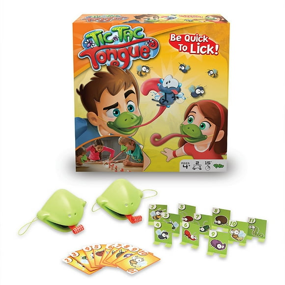 TIC TAC Tongue Game, Be Quick to Lick The Bugs, Chameleon Game, Ages 4+, Family Games, Memory Game, Fun Games, Toys for Boys, Party Games