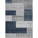 Luxe Weavers Blue Geometric Area Rug, 4x5, Jute Backing - Walmart.com
