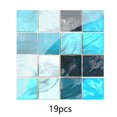 thumbnail image 3 of 19 piezas PVC mosaico azulejo pared pegatina azulejos calcomanías pegatina cocina decoración, 3 of 6