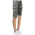 thumbnail image 3 of X RAY JEANS Men's Belted 12.5" Inseam Knee Length Cargo Shorts, Sage Camo, 48, 3 of 4