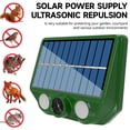 thumbnail image 3 of Solar Ultrasonic Animal Repeller, 2-in-1 Pest Deterrent with Seismic Wave Technology, Weatherproof Outdoor Mole Repellent for Garden Yard Lawn, Repels Rodents Raccoons Foxes Birds (3.54x2.76), 3 of 8