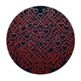 thumbnail image 2 of PIKWEEK  Valentine's Day Heart Round Tablecloth, Fitted Round Table Cloth with Elastic Edge Wipeable Table Protector for Indoor Outdoor Party Picnic, 2 of 7