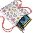 thumbnail image 4 of Easter Drawstring Backpack for Egg Hunt, 13.5" X 16.5" Waterproof Treat Bag, [Easter Theme] Print, 4 of 5