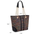 thumbnail image 4 of Bolso de mano Montana West MWC-291BK para mujer con correa de cadena, 4 of 6
