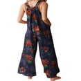 thumbnail image 4 of Salopettes Décontractées Imprimées Boho pour Femmes, Pantalon Ample, Combinaison Boho à Jambes Larges, Grande Taille, 4 of 6