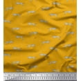 thumbnail image 1 of Soimoi Gold Cotton Poplin Fabric Leopard Animal Skin Print Fabric by the Yard 56 Inch Wide, 1 of 3