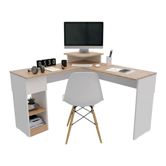 Escritorio en L Tiny beige