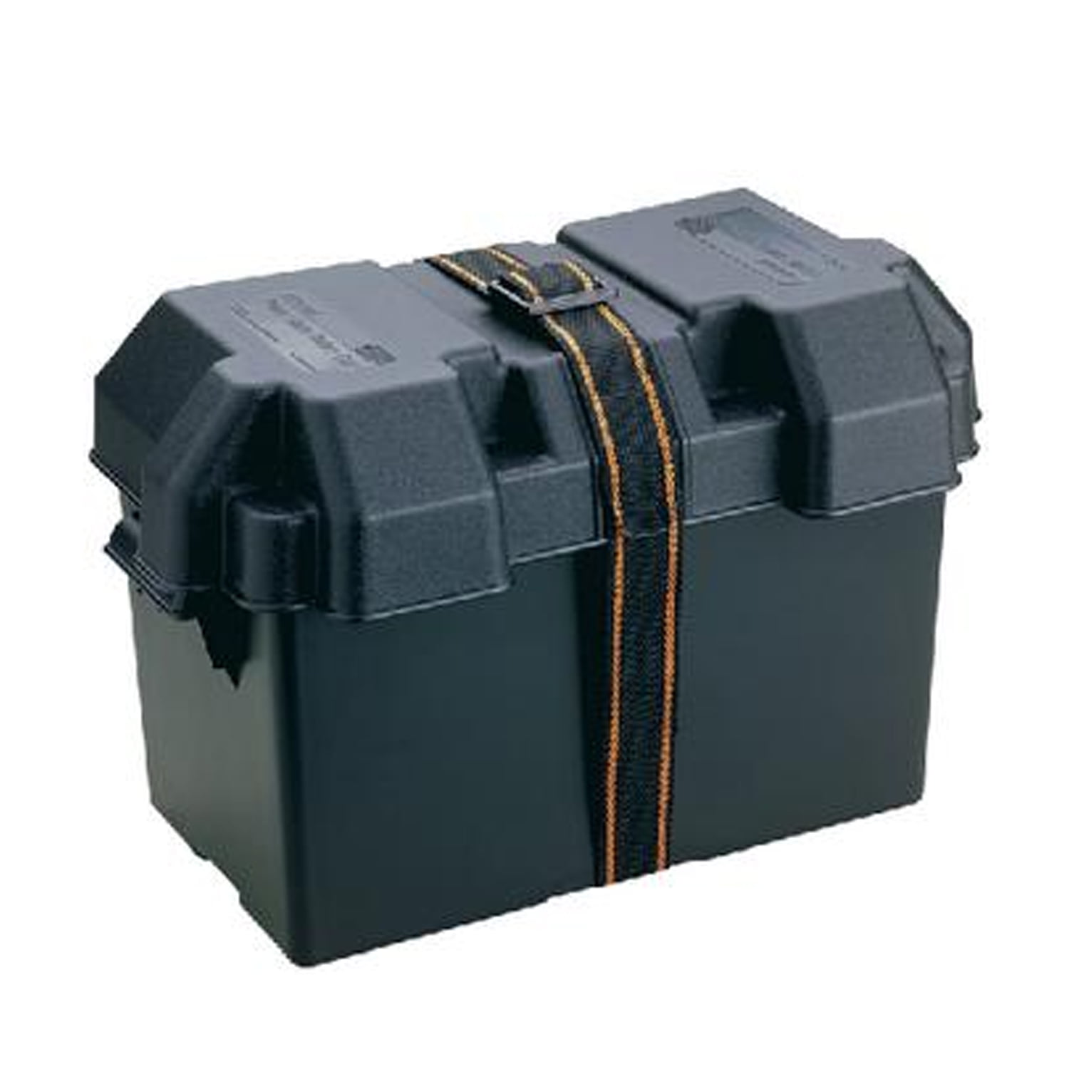 Attwood Heavy-Duty Acid-Resistant Power Guard Series 27 Vented Marine Boat Battery Box, Black