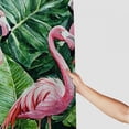 thumbnail image 3 of BCIIG Flamingos Tropical Leaves Chic Modern Bathroom Shower Curtain Set 69"x72, 3 of 7