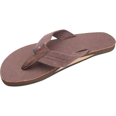 hemp rainbow flip flops