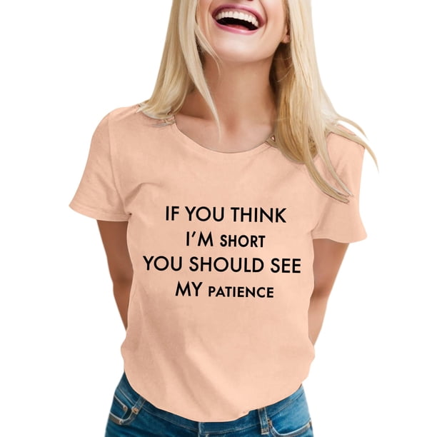 Camisetas sarcásticas para mujer: camisetas con frases divertidas, poliéster y spandex, manga corta, cuello redondo, perfectas para regalar.