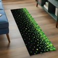 thumbnail image 3 of Runner Rug 2'x6', St. Patrick's Day Washable Non-Slip Hallway Runner Rugs, Spring Lucky Shamrocks Leaves Black Bedside Rugs Floor Mats Carpet Runners for Kitchen Bathroom Laundry Room, 3 of 8