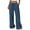 Dark Blue, variant on PRETTYGARDEN Womens Palazzo Pants Summer Fashion High Waisted Wide Leg Drawstring Flowy Beach Trousers with Pockets
