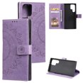 thumbnail image 5 of Wallet Case Compatible with Samsung Galaxy S24 Ultra PU Leather, Mandala Flower Floral Embossed Stand Feature with Wrist Strap and 3-Slots ID & Credit Cards Pocket Magnetic Clasps - Purple, 5 of 7