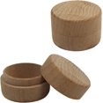 thumbnail image 1 of uds Mini anillo redondo de madera caja de anillo de joyería caja de madera maciza de boda, caja de almacenamiento anillos pendientes collares caja de joyería caja de regalo, 1 of 5