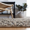 thumbnail image 4 of SAFAVIEH Natura Laird Geometric Cotton Area Rug, Black/Ivory, 6' x 6' Square, 4 of 8