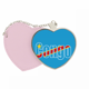 thumbnail image 1 of Nombre de la bandera nacional del Congo Bolsa de viaje Mirror maquillaje corazón rosa, 1 of 4