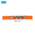 thumbnail image 2 of Unique Bargains 4 Pcs Clochettes de Poignet, Clochettes à Grelots Clochettes de Cheville Instruments de Percussion Rythme Musical pour Fête Noël, Orange, 2 of 5