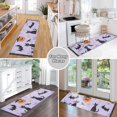 thumbnail image 6 of Yayeee Runner Rug for Bedroom 2'x6' Machine Washable Hallway Non Slip Mat, Purple Halloween Pumpkin, 6 of 8