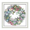 thumbnail image 1 of AMLESO Pre-printed Hummingbirds Stamped Cross Stitch Starter Gifts 11CT 65x64cm, 1 of 8