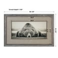 thumbnail image 4 of Uttermost Deep Sleep Traditional Wood and Glass Bear Print in Brown/White, 4 of 5