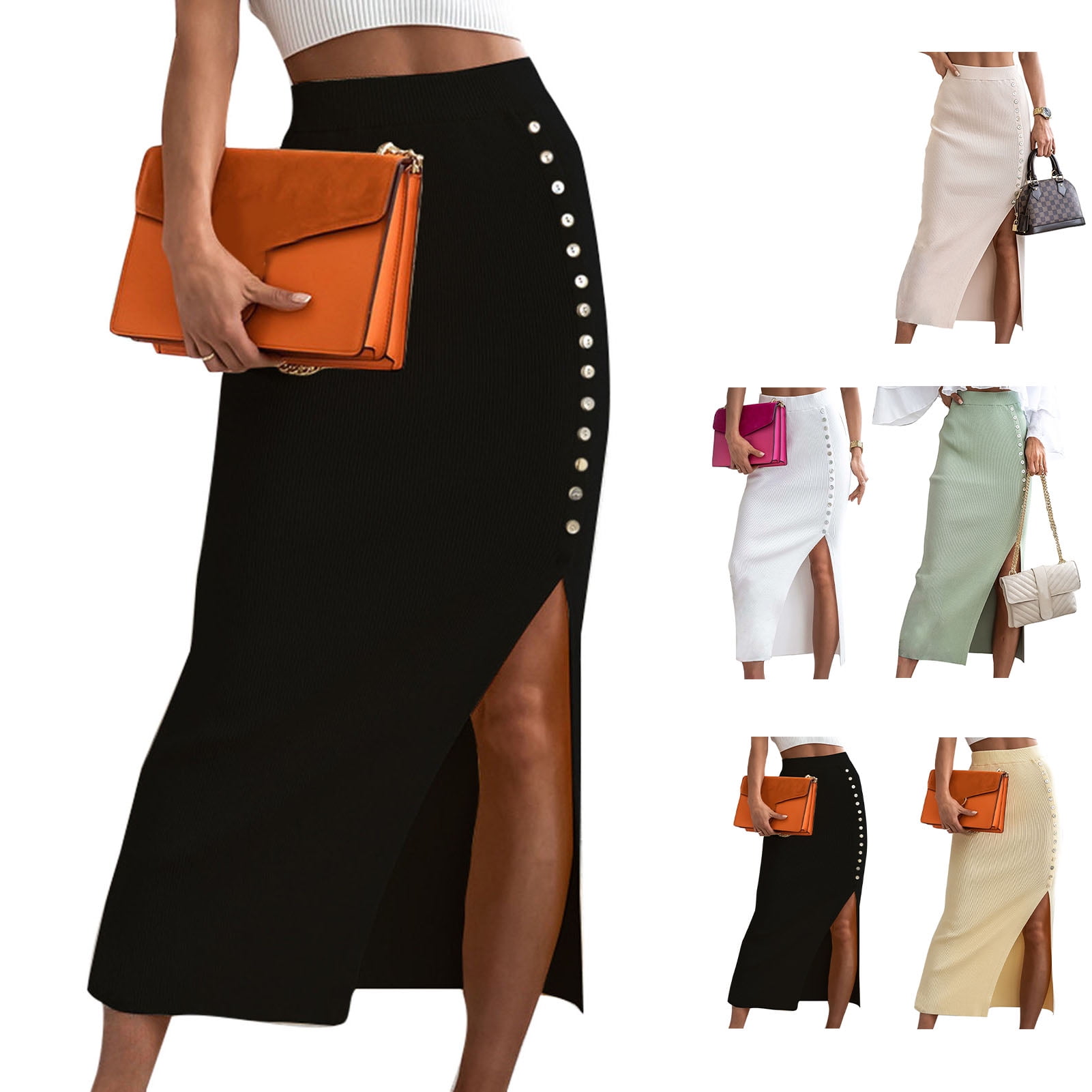 High split skirt midi deals