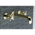 thumbnail image 2 of Kingston Brass KS4122BX Wall Mount Bathroom Faucet, Polished Brass, 2 of 5