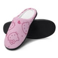 thumbnail image 4 of Womens Cozy Slippers Hello Kitty Warm Soft Plush Slipper Slip-on House Shoes for Home Indoor Outdoor, 4 of 7