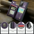 thumbnail image 3 of ShieldPlus for Samsung Galaxy Note20 Ultra Case Wallet with Card Holder,Note 20 Ultra 5G Wallet Case for Women Men with RFID Blocking,Durable Kickstand Shockproof Case for Galaxy Note20 Ultra,Purple, 3 of 7