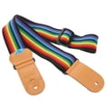 thumbnail image 5 of KAKOWELY Sangle de Guitare Mignonne Rayée Colorée Sangle de Guitare Élargie Sangle d'Épaule Réglable pour Guitares Acoustiques et Basses Sangle de Guitare Confortable, 5 of 5