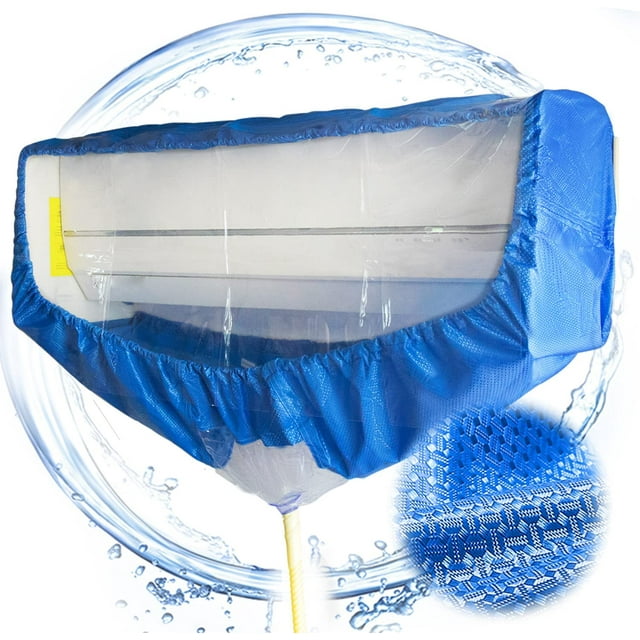 Sac de Service pour Climatisation Divisée avec Tuyau d'Eau, Trousse de Nettoyage de Climatisation Murale