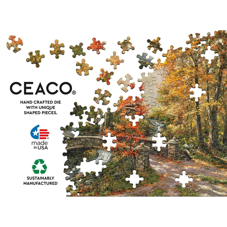 Ceaco Fall at Fox Creek Bridge 300 Piece Interlocking Jigsaw