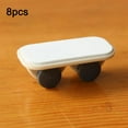 thumbnail image 4 of 8S Roulettes Pivotantes Autocollantes Boîte de Rangement Chariot Poubelle Plateforme, 4 of 8
