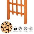 thumbnail image 4 of VINGLI 85in Wooden Garden Arbor, Wedding Arch for Ceremony Plant Climbing, Pergola for Garden Backyard, Lawn (Teak), 4 of 7