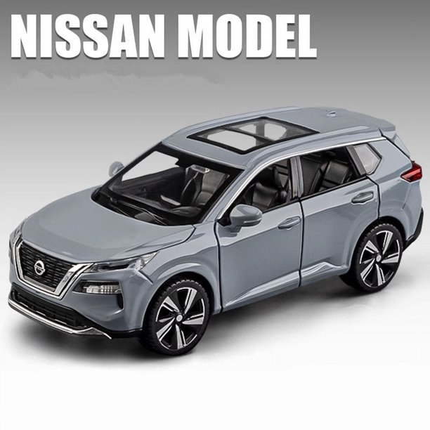 1:32 Nissan X-TRAIL SUV coche en miniatura de aleación Diecast Metal vehículos todoterreno modelo de coche simulación sonido y luz juguetes para niños regalos