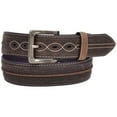 thumbnail image 2 of 3D Belt D4444-32 1.50 in. Shrink Shoulder with Mens Belt, Dark Brown - Size 32, 2 of 3