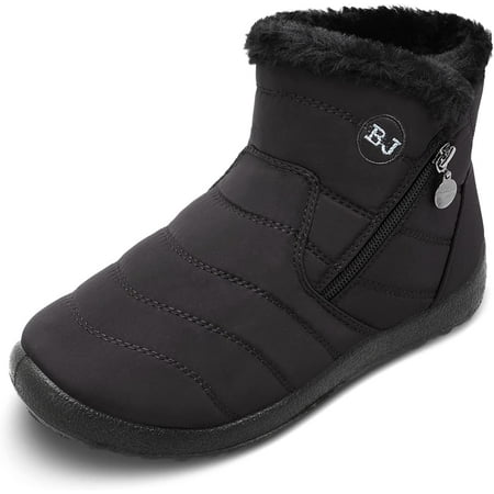 

YAZI Winter Boots for Women Slip on Men s Snow Ankle Boots Lightweight Outdoor Footwear