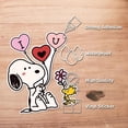 thumbnail image 5 of Snoopy & Woodstock I Love You Balloons Adhesive Vinyl Decal, Cute Romantic Sticker for Kindle, Laptop, Car or Water Bottle (5" x 4.2"), 5 of 7