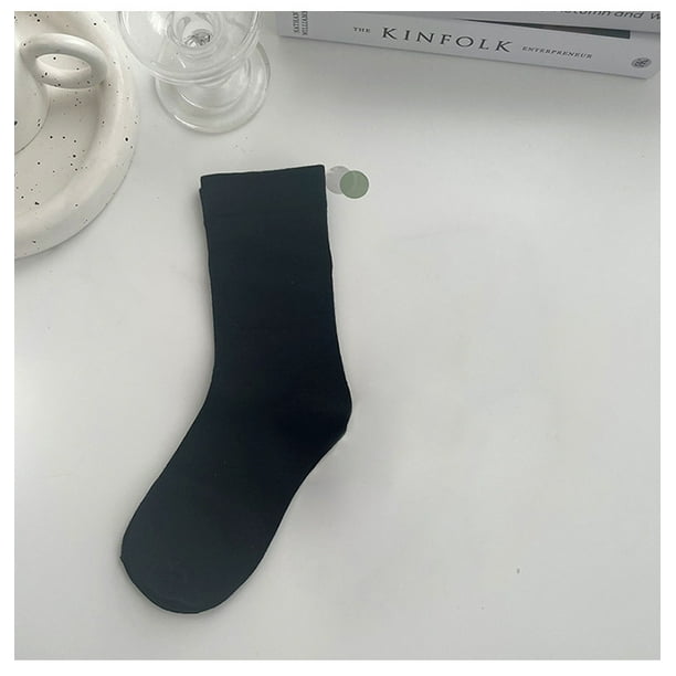Calcetines de mujer Calcetines de luna Calcetines de mujer de otoño e invierno Calcetines blancos Calcetines de estudiante Calcetines apilados Calcetines elásticos