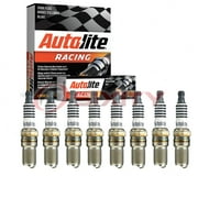 8 pc Autolite AR473 Racing Spark Plugs for 1085 41R04 683 AGF071 Ignition Wire Secondary