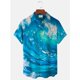 thumbnail image 3 of Nuevas camisas para hombre, estilo tropical hawaiano, estampado de focas de dibujos animados, camisetas Aloha de manga corta, ropa femenina, blusa informal de verano, 3 of 5
