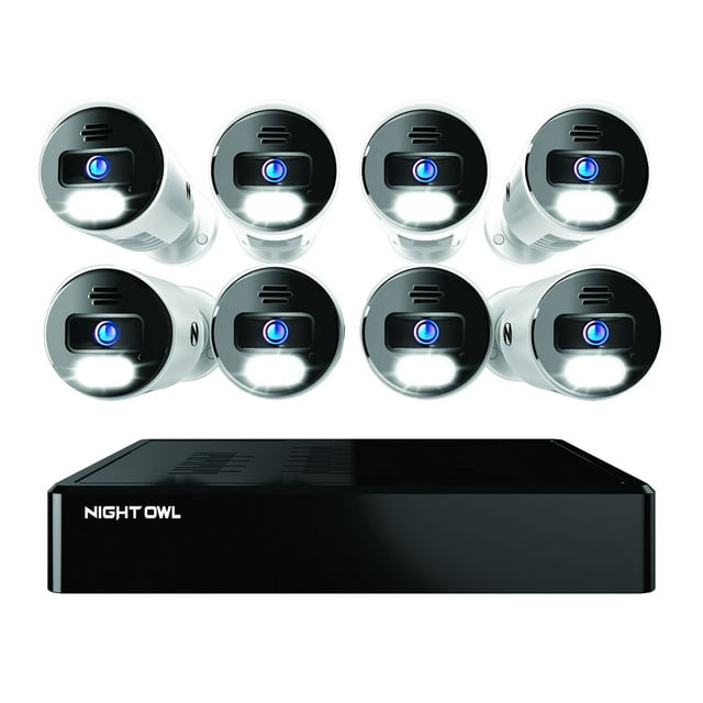 Night Owl 4K Cameras with 2TB NVR Security System, 8pk.