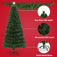 Costway 6Ft Fiber Optic Christmas Tree 225 Multicolor LED Lights