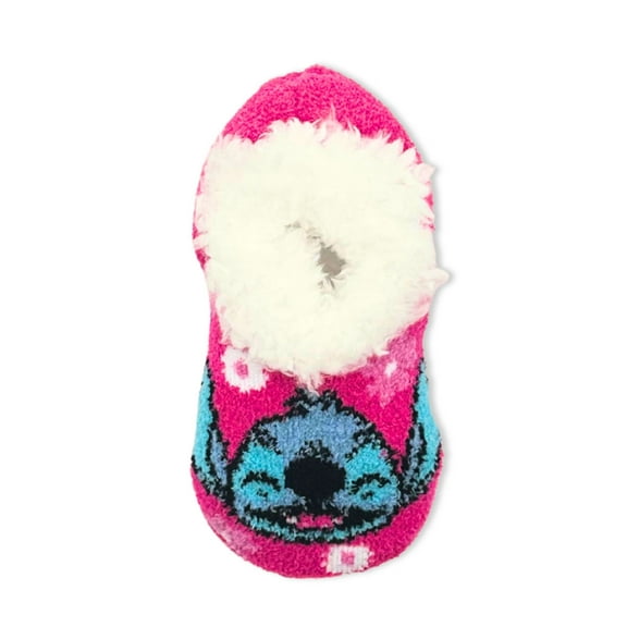 Disney Stitch Girls Slipper Socks, 1-Pack, Sizes S/M-M/L