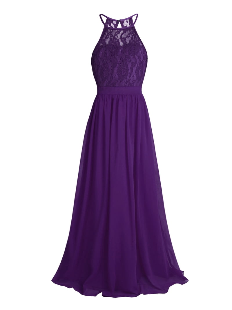 deep purple halter neck dress SIEDRES Welise Halter Neck Maxi Dress in Dark Purple